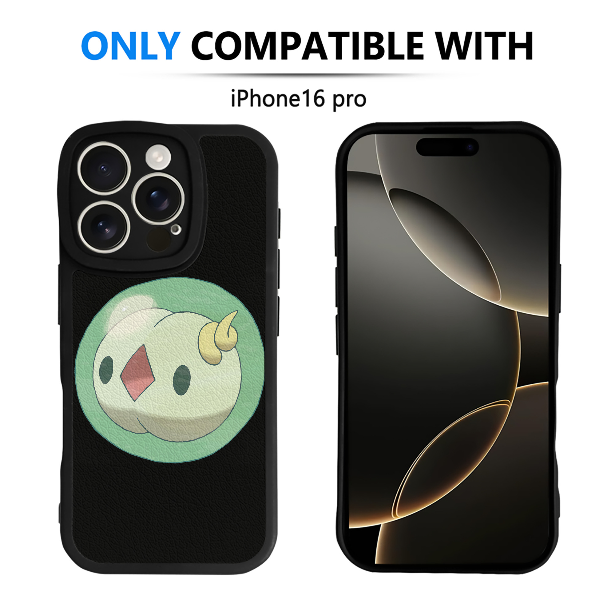 （画像用） ポケットモンスター Pokémon 【iPhone 16シリーズ対応】シリコンスマホケース（レザー調） 材質：シリコン